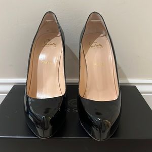 Christian Louboutin Black patent pumps